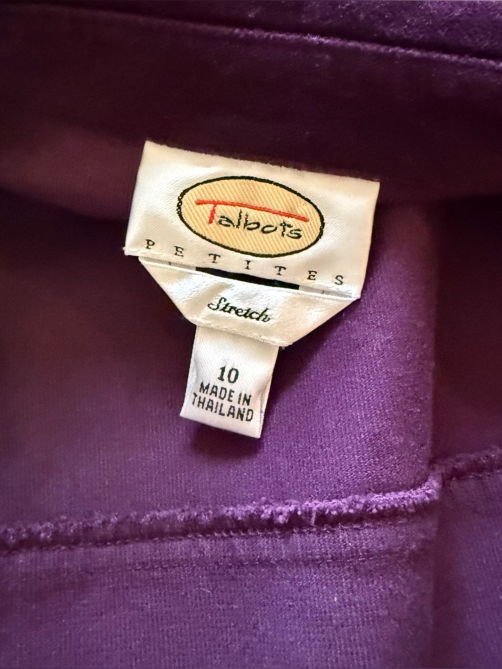 Vintage Talbots velvet jacket - Picture 9 of 11